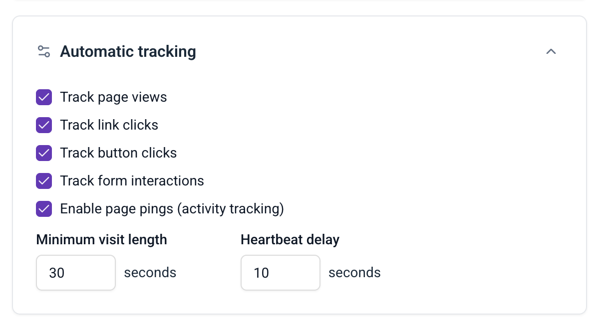 Automatic tracking