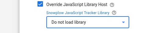library host drop down &#39;Do not load&#39; option