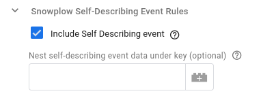 snowplow self-describing event rules