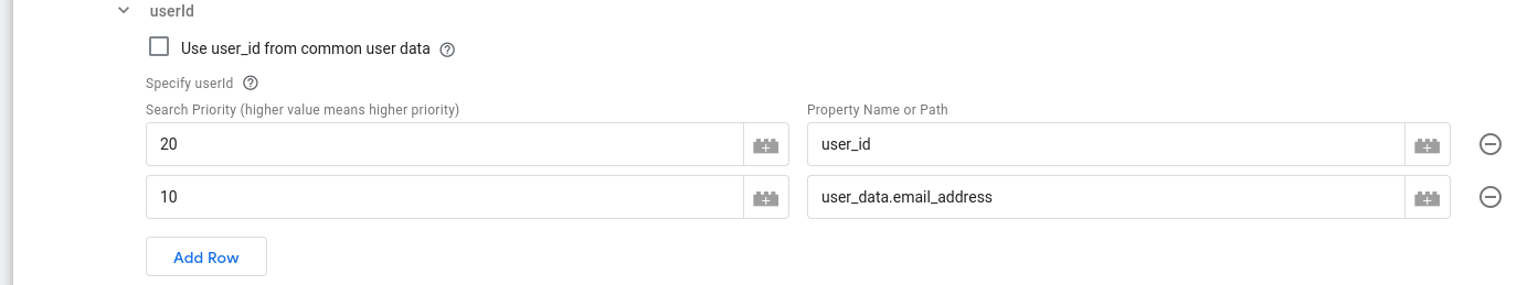 userId identifier example