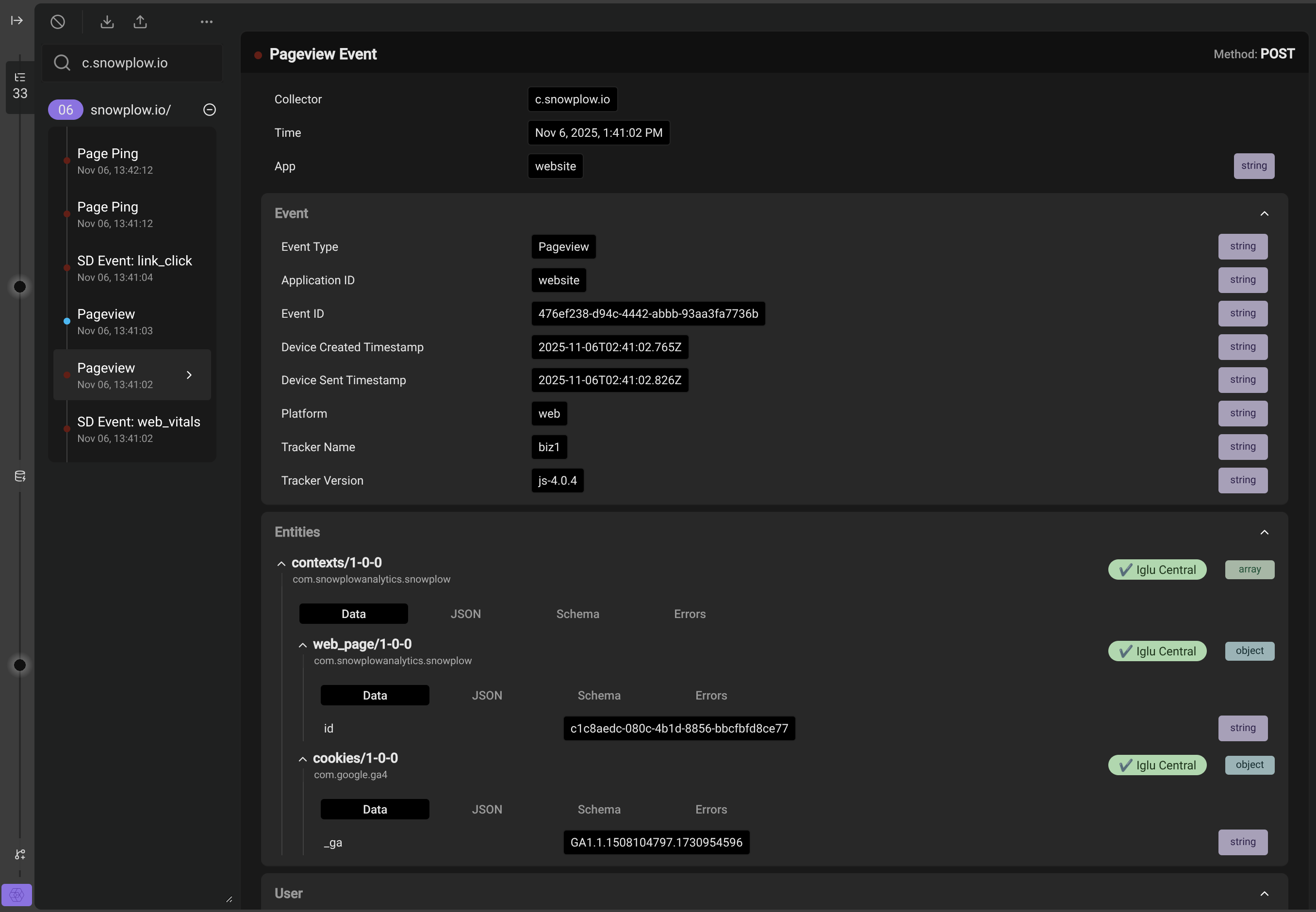 Snowplow Inspector screenshot